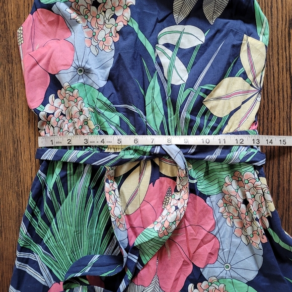 Talbots Voile Hibiscus Maxi Dress Size Women's 2 Petite - Picture 10 of 13